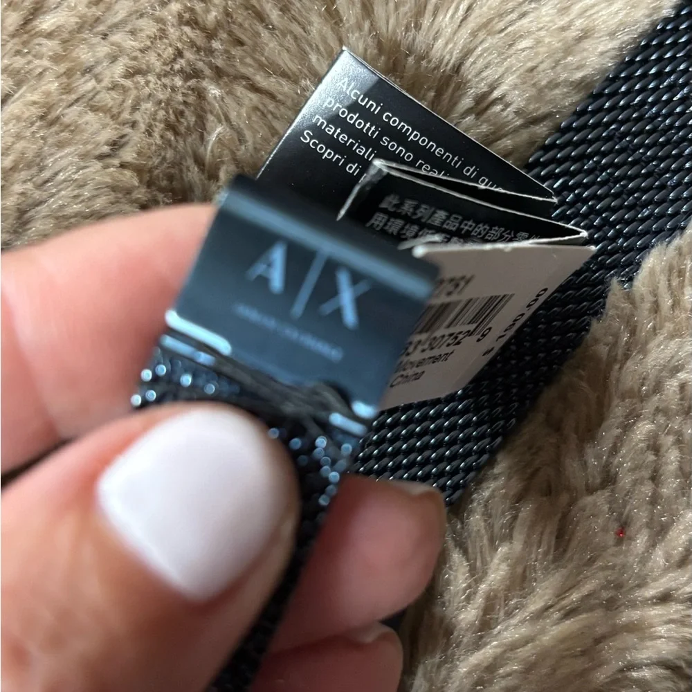 A|X Armani Exchange Men's Multifunction Blue Stainless Steel Bracelet Watch,42mm